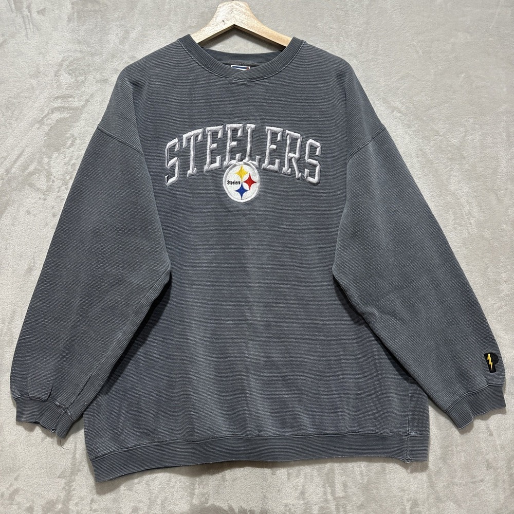 Vintage Pro Player Pittsburgh Steelers Size‎ 2X Crewneck Long Sleeve Sweatshirt